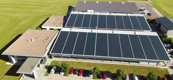 Aerial view PV system